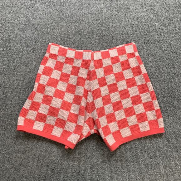 Vans Shorts Womens XL Extra Large Punch White High Rise Elastic Waist Checkered - Picture 9 of 12